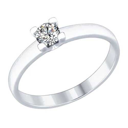 Кольцо женское SOKOLOV из серебра со Swarovski Zirconia 89010060 р.17.5 в Black Star Wear