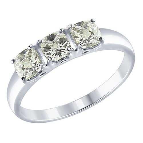 Кольцо женское SOKOLOV из серебра со Swarovski Zirconia 89010063 р.18.5 в Black Star Wear