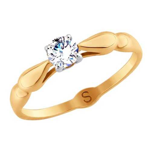Кольцо женское SOKOLOV из золота со Swarovski Zirconia 81010363 р.18 в Black Star Wear