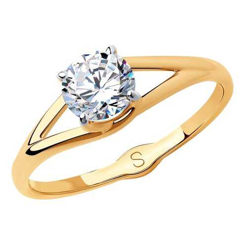Кольцо женское SOKOLOV из золота со Swarovski Zirconia 81010432 р.19 в Black Star Wear