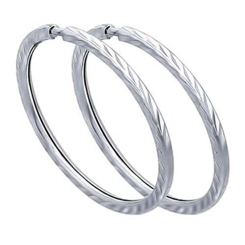 Серьги конго SOKOLOV из серебра с алмазной гранью 94140070 в Black Star Wear