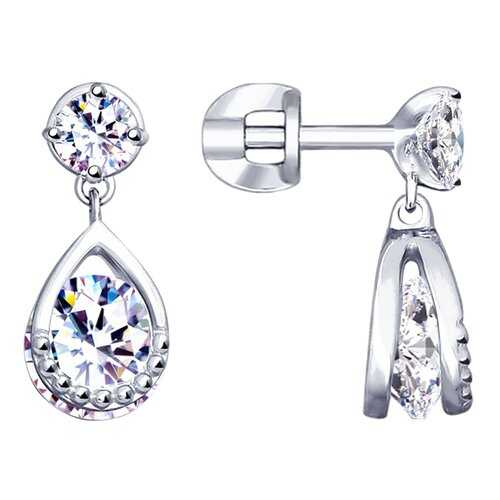 Серьги SOKOLOV из серебра с фианитами 94023189 в Black Star Wear
