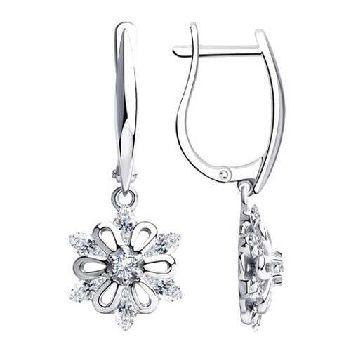 Серьги SOKOLOV из серебра с фианитами 94023604 в Black Star Wear