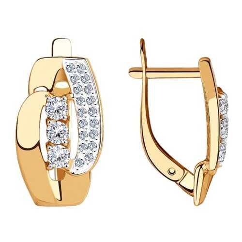 Серьги SOKOLOV из золота с фианитами 028462 в Black Star Wear