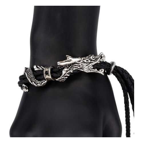 Браслет кожаный Дракон OTOKODESIGN 51692 черный в Black Star Wear