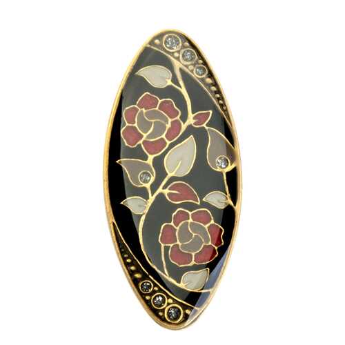 Брошь женская Clara Bijoux F77105 черная в Black Star Wear