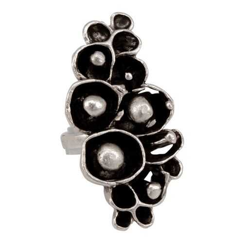 Кольцо бижутерное Круги OTOKODESIGN 53288 серебристое р.OS в Black Star Wear