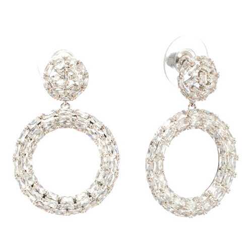 Серьги Corona Style B005E1128543 серебристые в Black Star Wear