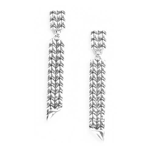 Серьги женские ORI TAO OT-12-29021 серебристые в Black Star Wear