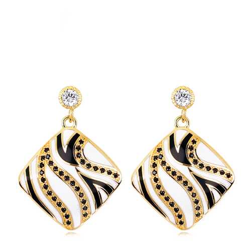 Серьги женские ViviTrend 72858 золотистые в Black Star Wear