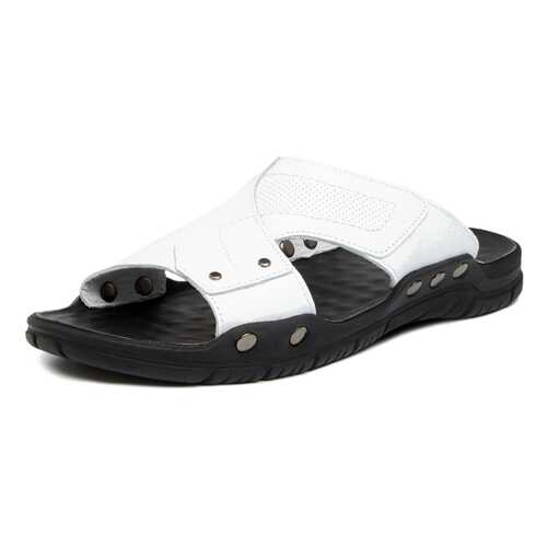 Шлепанцы мужские Alessio Nesca 03106310 белые 41 RU в Black Star Wear