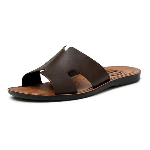 Шлепанцы мужские T.Taccardi M-613036-B коричневые 40 RU в Black Star Wear