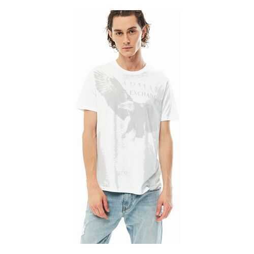 Футболка мужская Armani Exchange 3HZTAL ZJA5Z 1100 белая XL в Black Star Wear