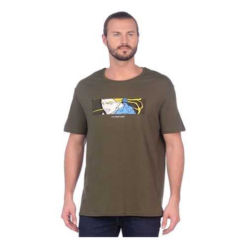 Футболка мужская Modis M201M00173 зеленая 48 RU в Black Star Wear