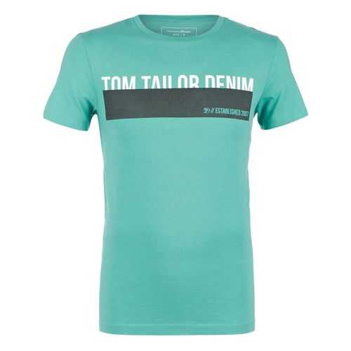 Футболка мужская TOM TAILOR 1016303-21206 зеленая M INT в Black Star Wear