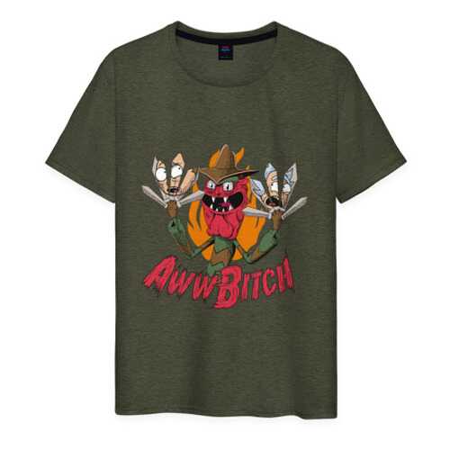 Футболка мужская ВсеМайки 1953925 хаки XXS в Black Star Wear