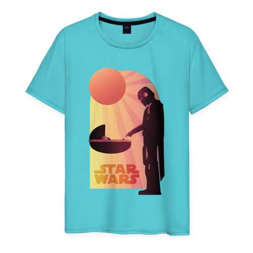 Футболка мужская ВсеМайки 2147241 бирюзовая S в Black Star Wear