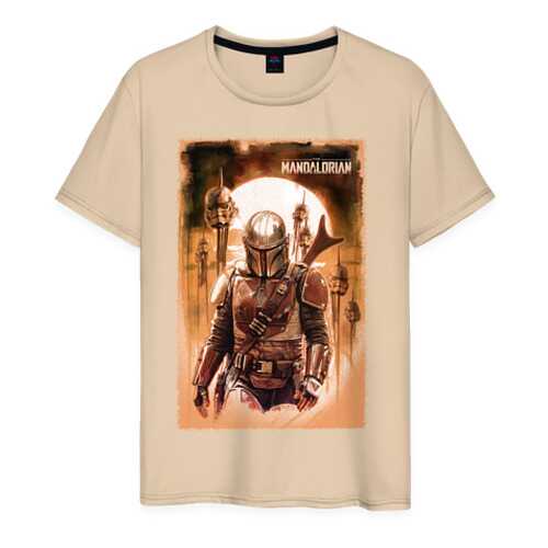 Футболка мужская ВсеМайки 2177877 бежевая XS в Black Star Wear