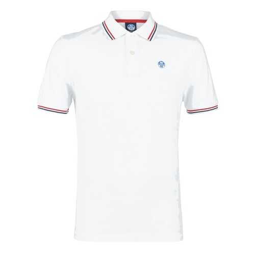 Футболка-поло мужская North Sails 692244 белая XXXL в Black Star Wear