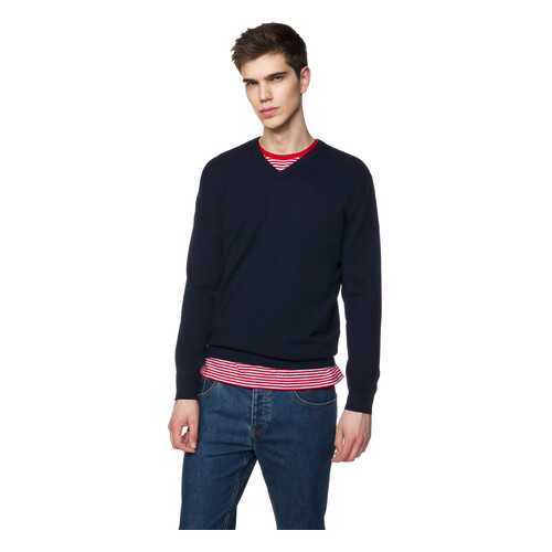 Джемпер мужской United Colors of Benetton 1098U4486 синий S в Black Star Wear
