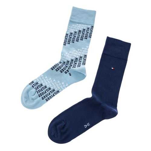 Набор носков мужских Tommy Hilfiger 320215001 голубых 43-46 US в Black Star Wear