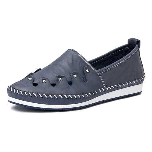 Мокасины женские Alessio Nesca TR-CR-421 голубые 36 RU в Black Star Wear