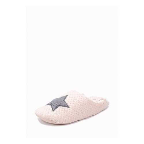 Домашние тапочки женские Halluci Звёздочки розовые 38-39 RU в Black Star Wear