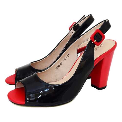 Туфли женские Flona 1609-888-L011 черные, красные 37 RU в Black Star Wear