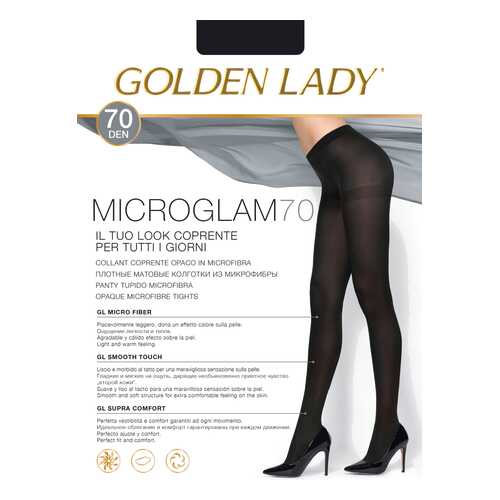 Колготки Golden Lady MICROGLAM 70, nero, 2/S в Black Star Wear