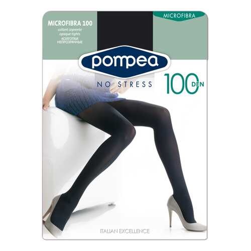 Колготки женские Pompea Microfibra 100 den черные 3 в Black Star Wear