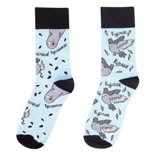 Носки женские Kawaii Factory Голуби разноцветные 35-39 в Black Star Wear