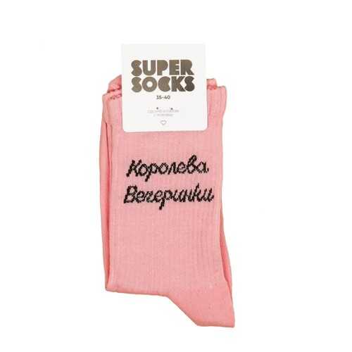 Носки женские Super Socks Koroleva Vecherinki розовые 36-40 в Black Star Wear