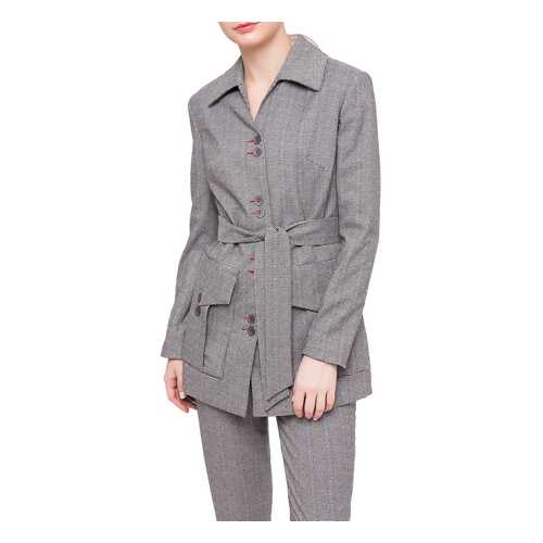 Жакет женский МОДНЫЙ ДОМ ВИКТОРИИ ТИШИНОЙ КЛОДИ 519-19 серый 42 RU в Black Star Wear