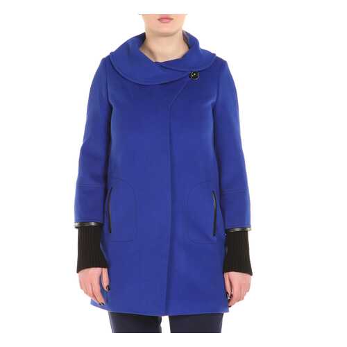 Пальто женское ELEGANT LEDI 11 синее 50 RU в Black Star Wear