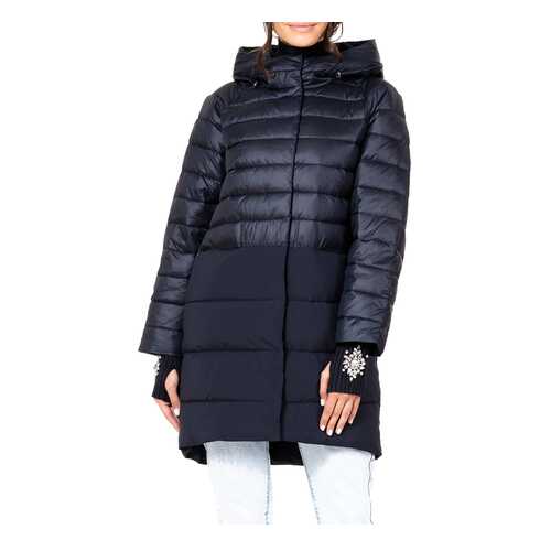 Пуховик-пальто женский WINTERRA 18-690 синий 50 RU в Black Star Wear