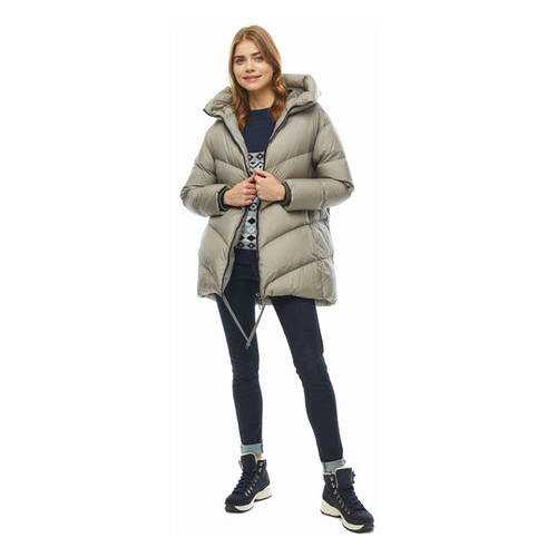 Пуховик женский DUNO VELA CASALE 436 серый 48 IT в Black Star Wear