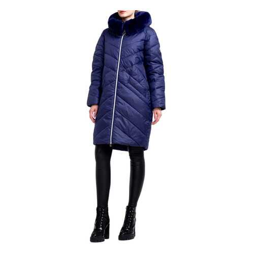 Пуховик женский ODRI MIO 19310141 синий 54 IT в Black Star Wear