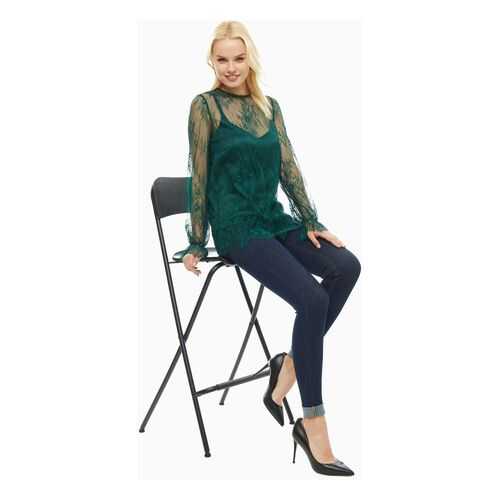 Блуза женская D&M by 1001DRESS DM01691EM зеленая XS в Black Star Wear