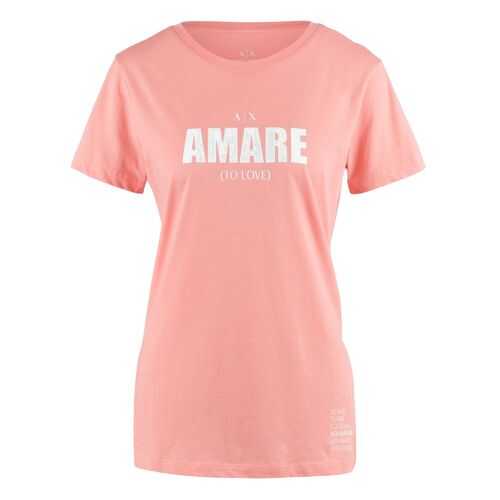 Футболка женская Armani Exchange 3HYTEH YJ16Z розовая M в Black Star Wear