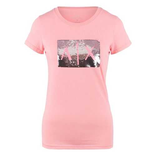 Футболка женская Armani Exchange 8NYTDL YJ73Z розовая S в Black Star Wear