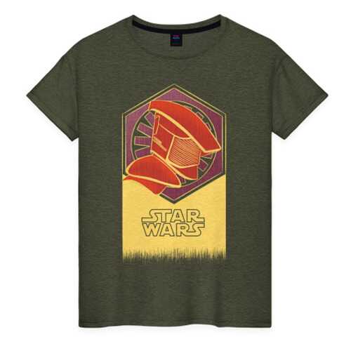 Футболка женская ВсеМайки 1813173 хаки XL в Black Star Wear