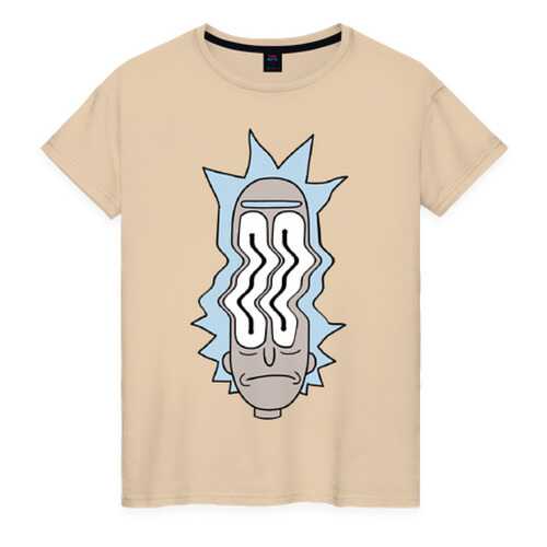 Футболка женская ВсеМайки 1856965 бежевая XXXL в Black Star Wear