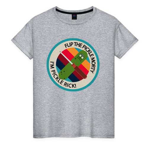 Футболка женская ВсеМайки 1856969 серая XL в Black Star Wear