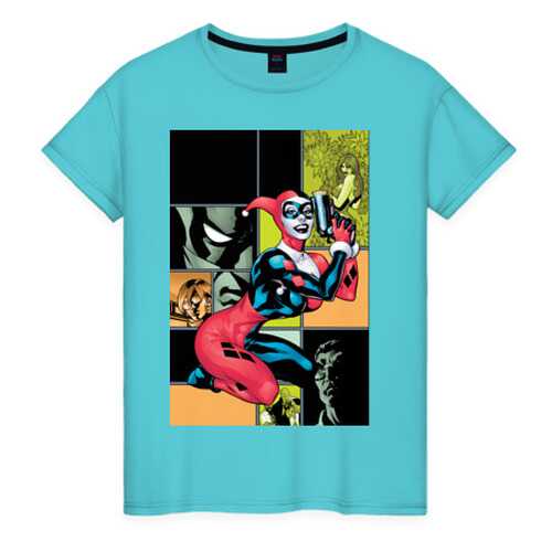 Футболка женская ВсеМайки 1967265 бирюзовая M в Black Star Wear