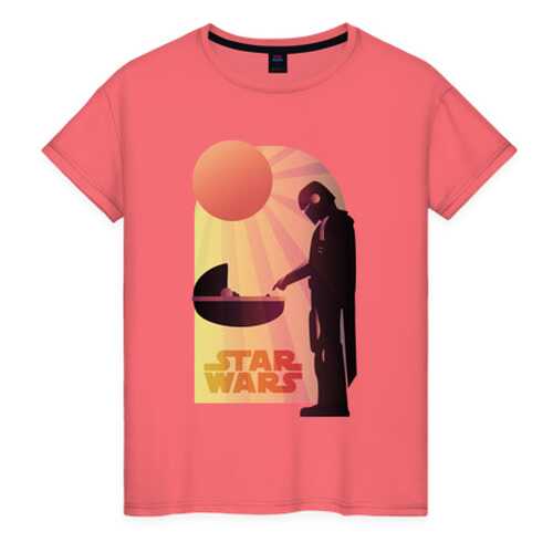 Футболка женская ВсеМайки 2147241 оранжевая XXL в Black Star Wear