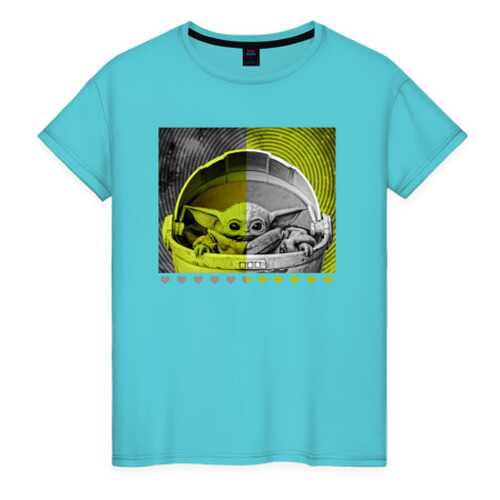 Футболка женская ВсеМайки 2147267 бирюзовая S в Black Star Wear