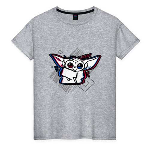 Футболка женская ВсеМайки 2147273 серая XXL в Black Star Wear