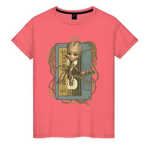 Футболка женская ВсеМайки 2166493 оранжевая XXS в Black Star Wear
