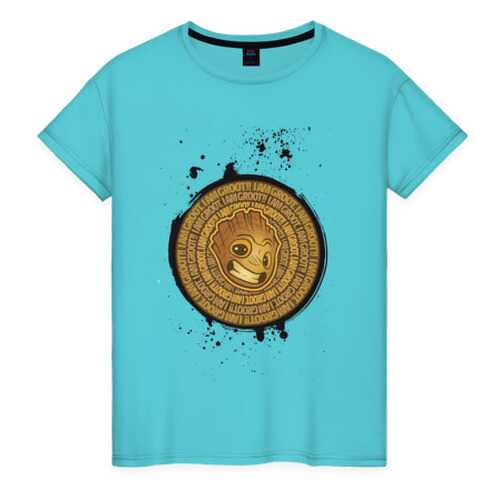 Футболка женская ВсеМайки 2166507 бирюзовая XL в Black Star Wear