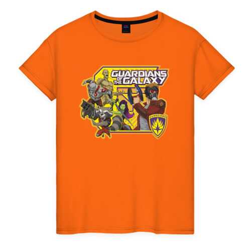 Футболка женская ВсеМайки 2166523 оранжевая XXS в Black Star Wear